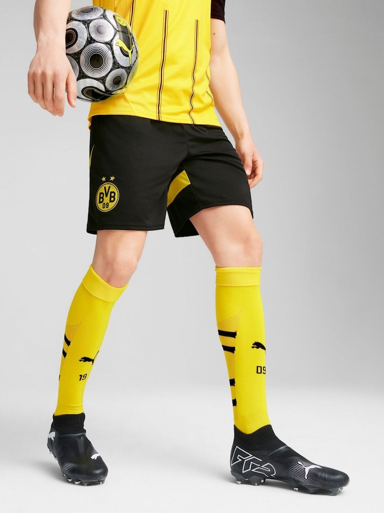 Puma Black Mens Borussia Dortmund Shorts 24/25 - Image 1 of 5