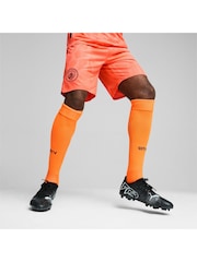 Puma Orange Mens Manchester City 24/25 Goalkeeper Shorts - Image 4 of 6