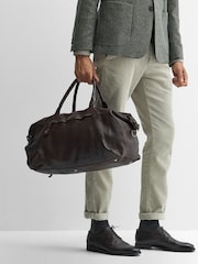 Oliver Sweeney Calf Leather Holdall - Image 5 of 6