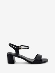 JD Williams Black Block Heel Barely There Sandals in Extra Wide Fit - Image 5 of 5