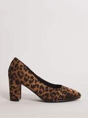 JD Williams Brown Comfort Flexible Court Shoes In Extra Wide Fit - Image 2 of 3