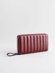 Red Quilted Zip Purse - Image 1 of 5