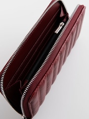 Red Quilted Zip Purse - Image 3 of 5