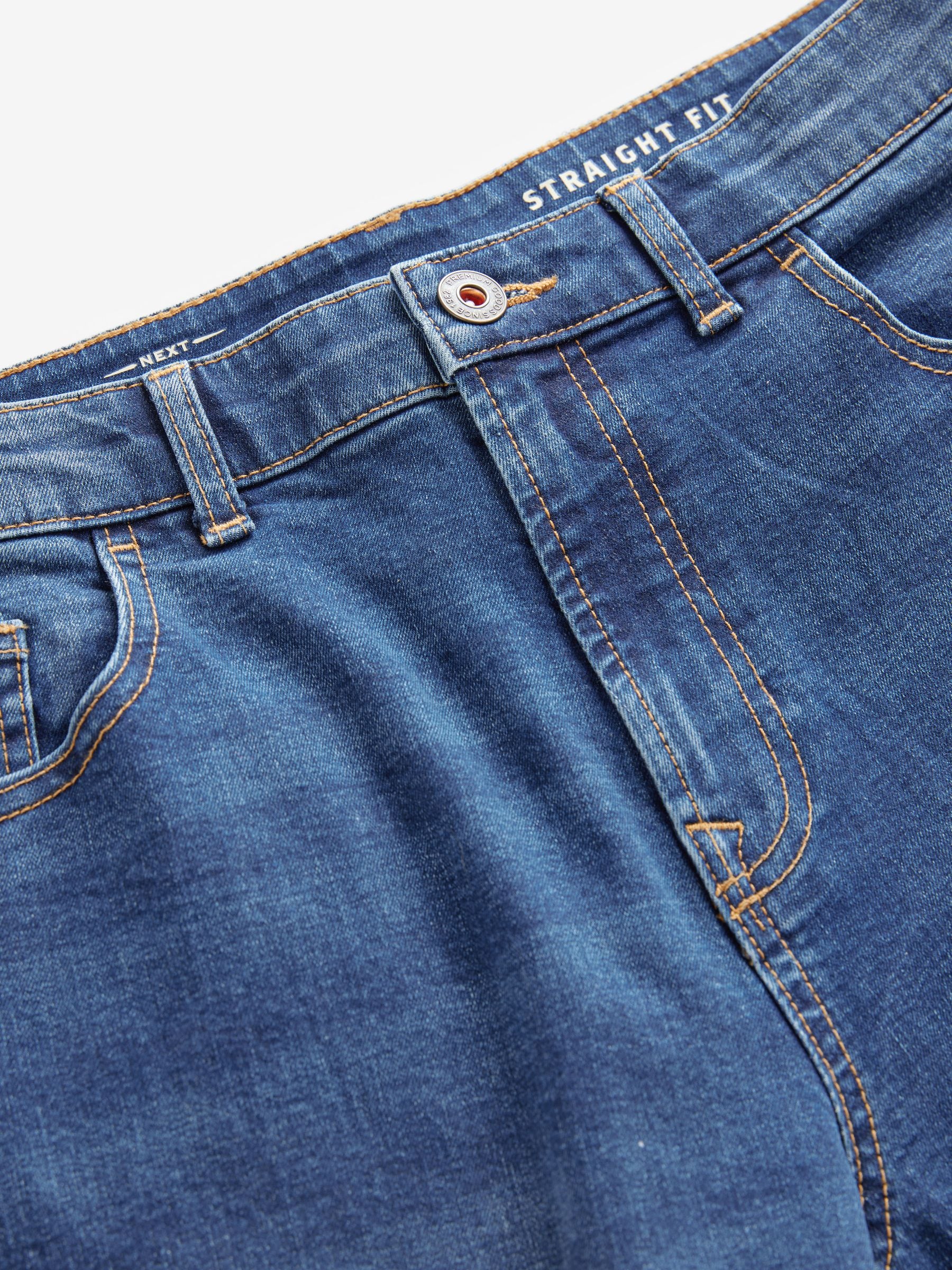 Buy Blue Authentic Single Straight Fit Classic Stretch Jeans from