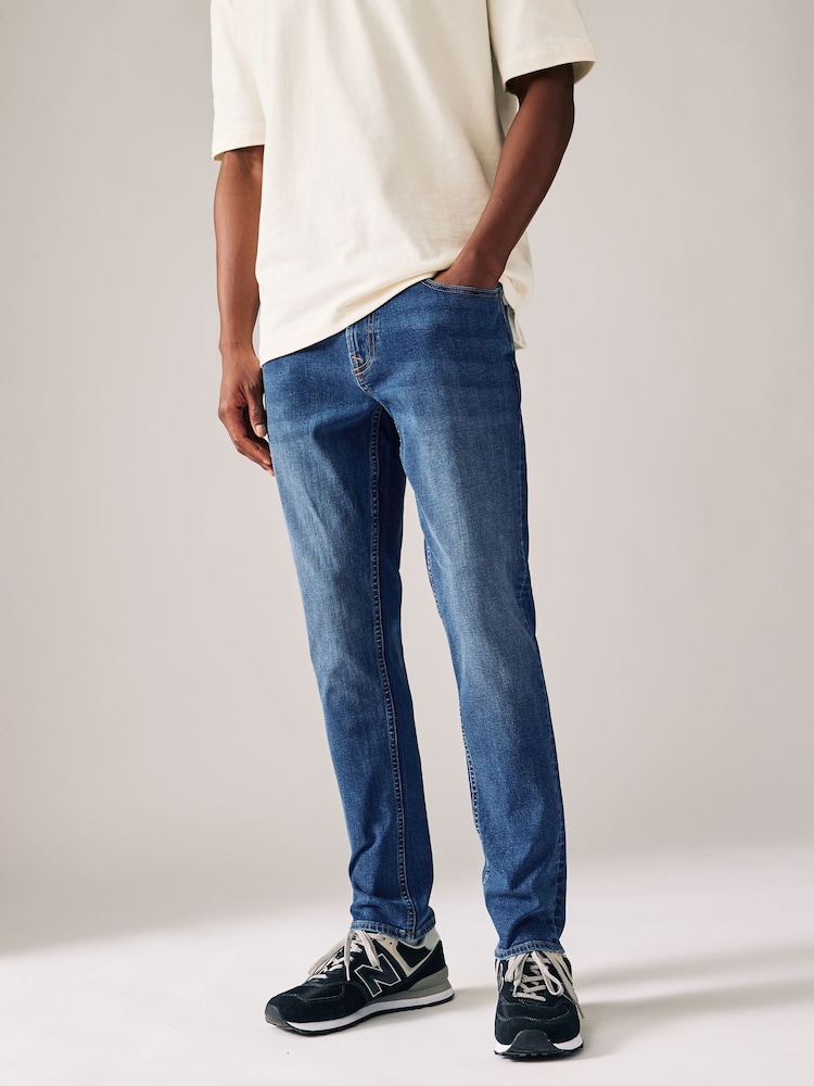 Blue Authentic Single Skinny Fit Classic Stretch Jeans - Image 2 of 11