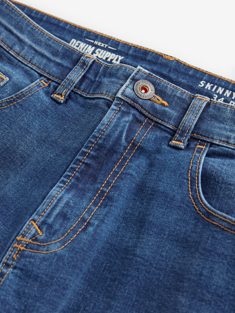 Blue Authentic Single Skinny Fit Classic Stretch Jeans - Image 7 of 11
