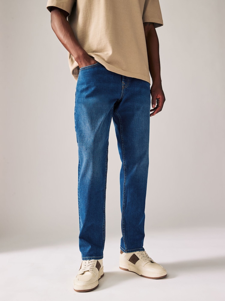 Blue Authentic Single Slim Fit Classic Stretch Jeans - Image 1 of 11