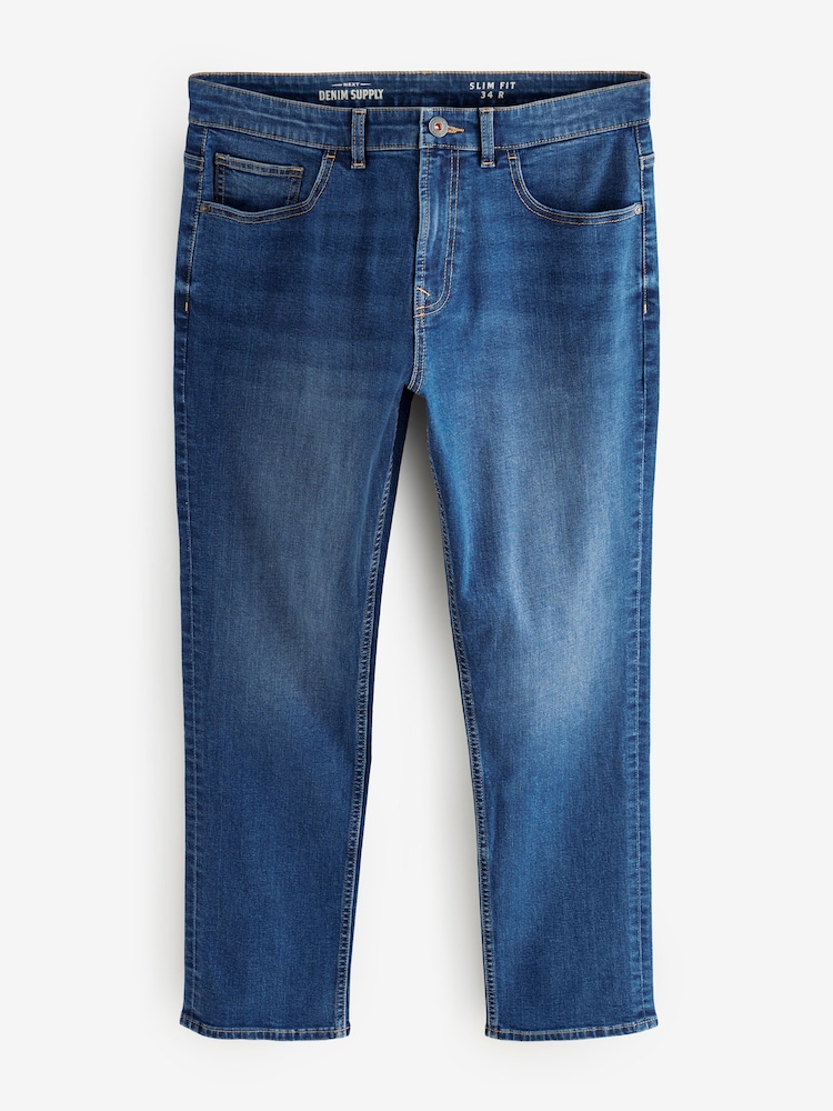 Blue Authentic Single Slim Fit Classic Stretch Jeans - Image 7 of 11