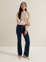Phase Eight Natural Aila Animal Print Blouse - Image 3 of 6
