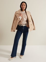 Phase Eight Natural Aila Animal Print Blouse - Image 5 of 6