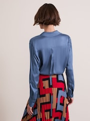 Phase Eight Blue Avianna Utility Shirt - Image 2 of 7