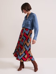 Phase Eight Blue Avianna Utility Shirt - Image 3 of 7