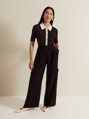 Phase Eight Red Marissa Cargo Trousers - Image 1 of 6