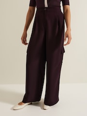Phase Eight Red Marissa Cargo Trousers - Image 3 of 6