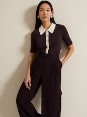 Phase Eight Red Marissa Cargo Trousers - Image 5 of 6