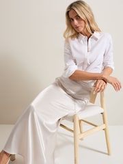 Phase Eight Metallic Ophelia Satin Midi Skirt - Image 4 of 7