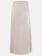 Phase Eight Metallic Ophelia Satin Midi Skirt - Image 7 of 7