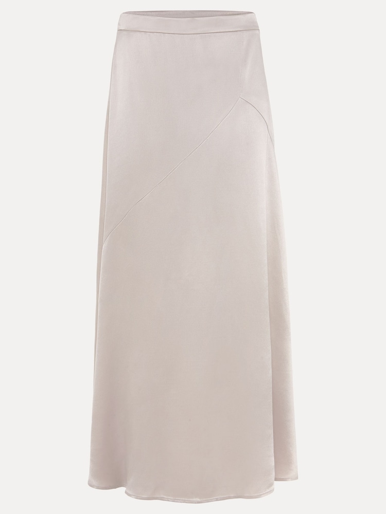 Phase Eight Metallic Ophelia Satin Midi Skirt - Image 7 of 7