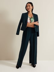 Phase Eight Black Ava Blurred Floral Silk Blouse - Image 7 of 8
