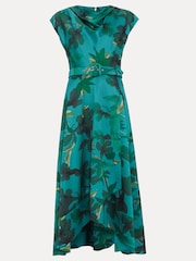 Phase Eight Green Sabrianna Print Midi Dress - Image 8 of 8