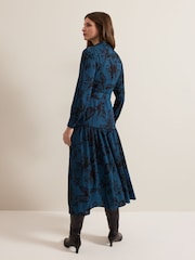 Phase Eight Blue Petite Shakira Floral Midaxi Dress - Image 2 of 8