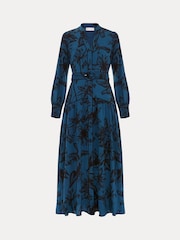 Phase Eight Blue Petite Shakira Floral Midaxi Dress - Image 8 of 8