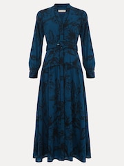 Phase Eight Blue Shakira Floral Midaxi Dress - Image 7 of 7