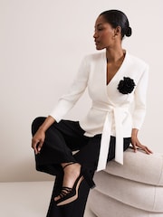 Phase Eight Cream Sophin Corsage Jacket - Image 5 of 9