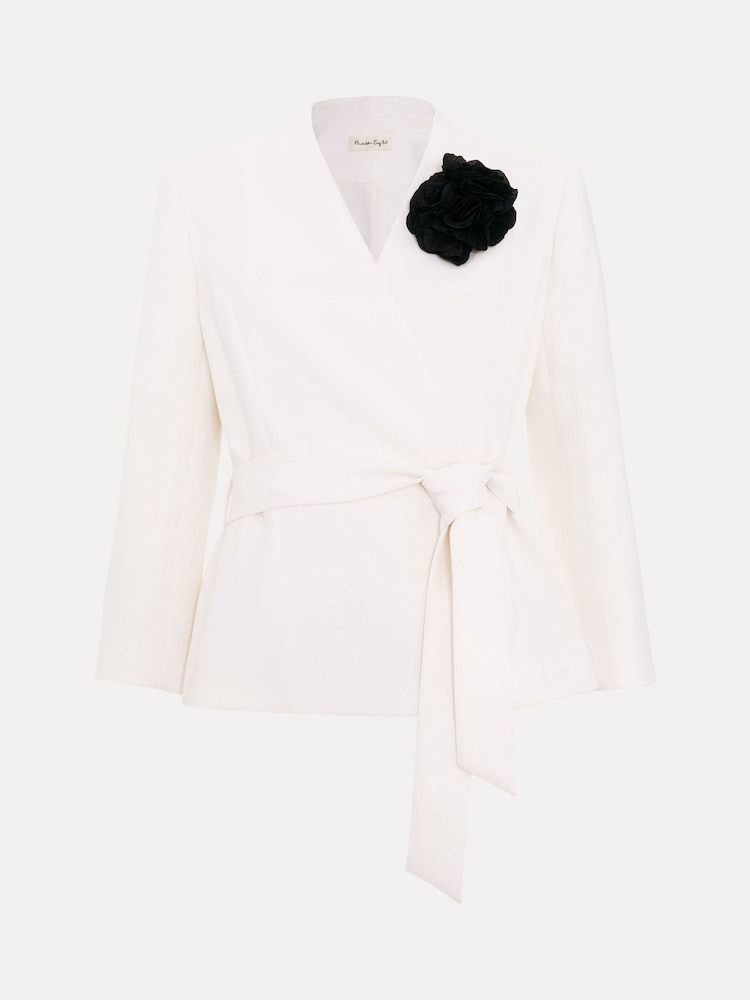 Phase Eight Cream Sophin Corsage Jacket - Image 9 of 9