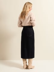 Phase Eight Blue Amani Dark Wash Denim Skirt - Image 2 of 6