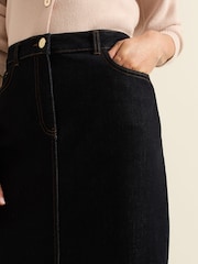 Phase Eight Blue Amani Dark Wash Denim Skirt - Image 4 of 6