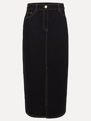 Phase Eight Blue Amani Dark Wash Denim Skirt - Image 6 of 6