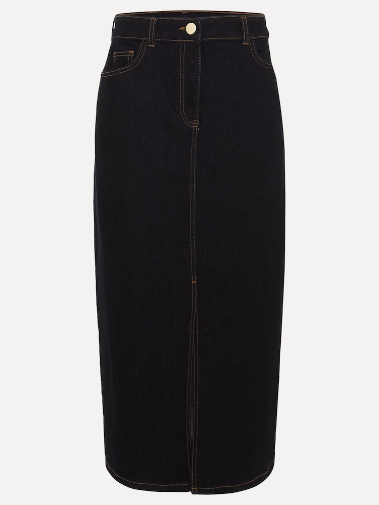 Phase Eight Blue Amani Dark Wash Denim Skirt - Image 6 of 6