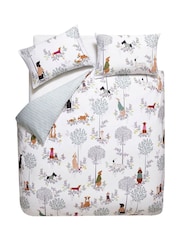 Sara Miller 100% Cotton Dapper Dogs Pussilakana ja tyynyliinasetti - Kuva 5 / 6