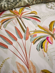 Sara Miller 100% Cotton Palm Garden Pussilakana ja tyynyliinasetti - Kuva 2 / 5