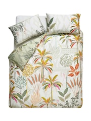 Sara Miller 100% Cotton Palm Garden Pussilakana ja tyynyliinasetti - Kuva 4 / 5