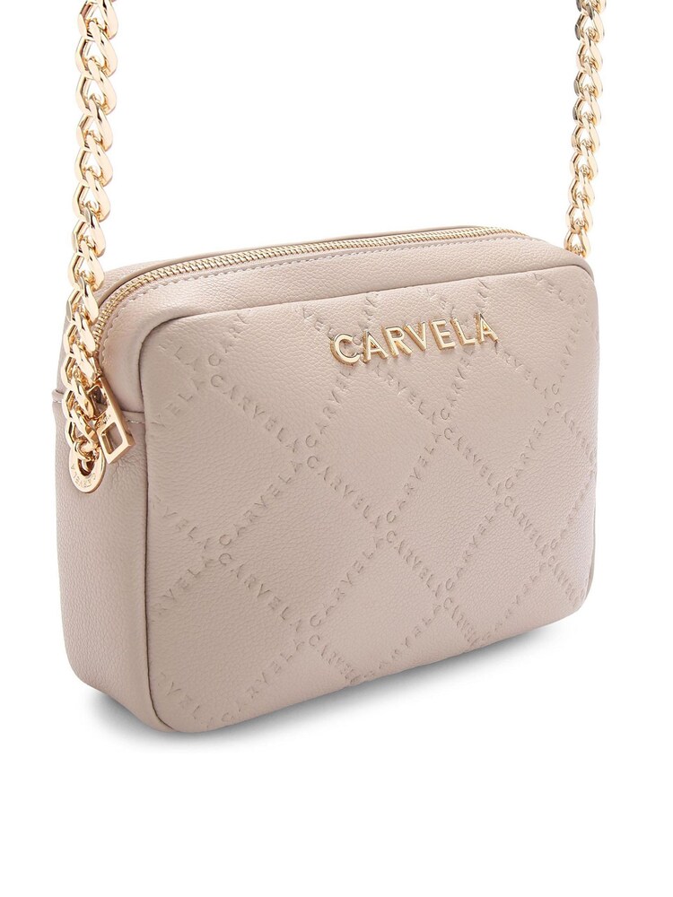 حقيبة تعلق حول الجسم وردية مبطنة من Carvela - صورة 2 من 5