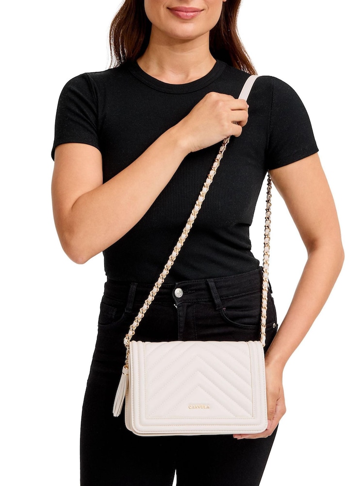 Carvela Lara Tassel Flapover Bag - Image 5 of 5
