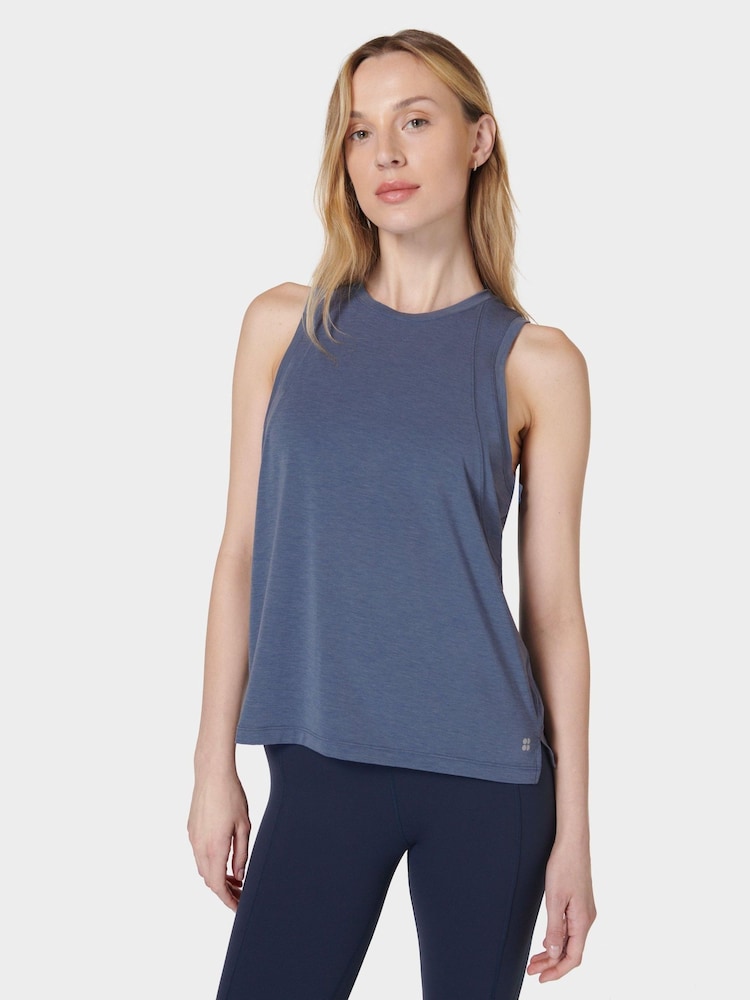 Blau - Sweaty Betty Soft Flow Studio Tanktop - Bild 1 von 7