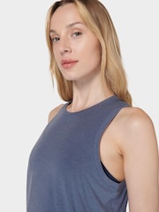 Blau - Sweaty Betty Soft Flow Studio Tanktop - Bild 5 von 7