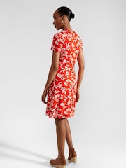 Hobbs Red Petite Lydia Dress - Image 2 of 4