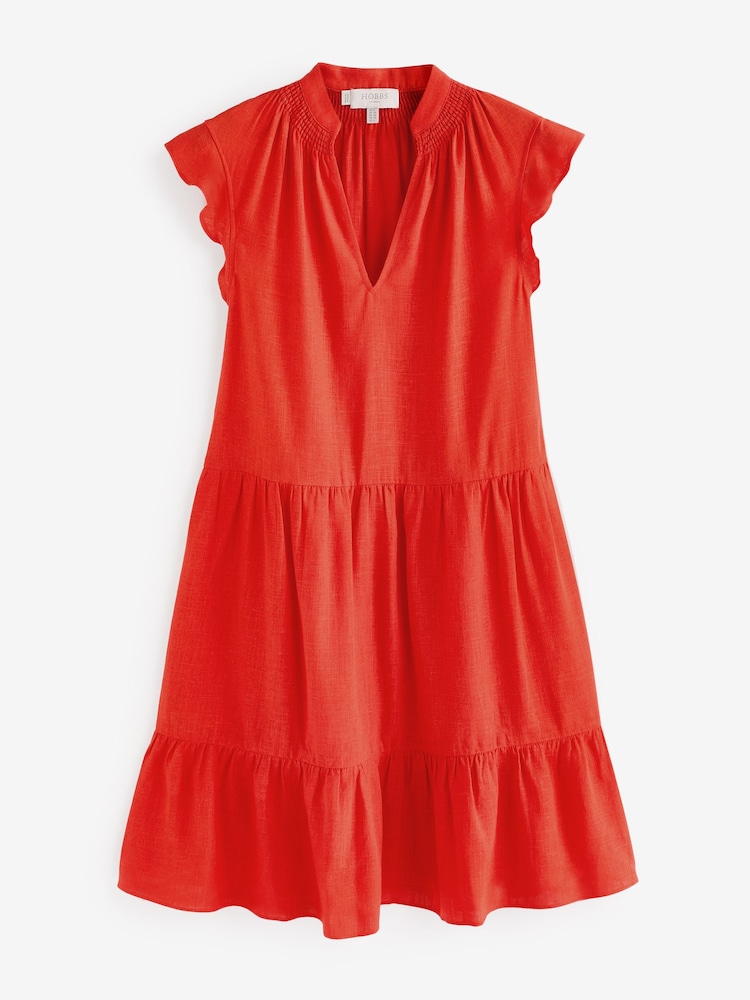 Hobbs Red Estella Dress - Image 4 of 4