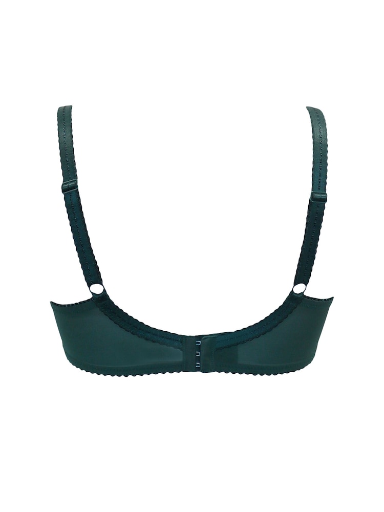 Pour Moi Green Sofia Embroidered Side Support Bra - Image 4 of 4