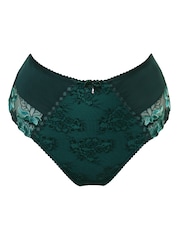 Pour Moi Green Sofia Lace Embroidered Deep Knickers - Image 3 of 4