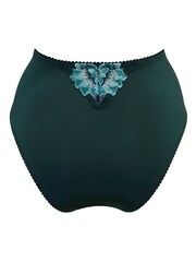 Pour Moi Green Sofia Lace Embroidered Deep Knickers - Image 4 of 4