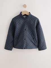 Navy FullSleeves Quilted Shacket - Image 1 of 4