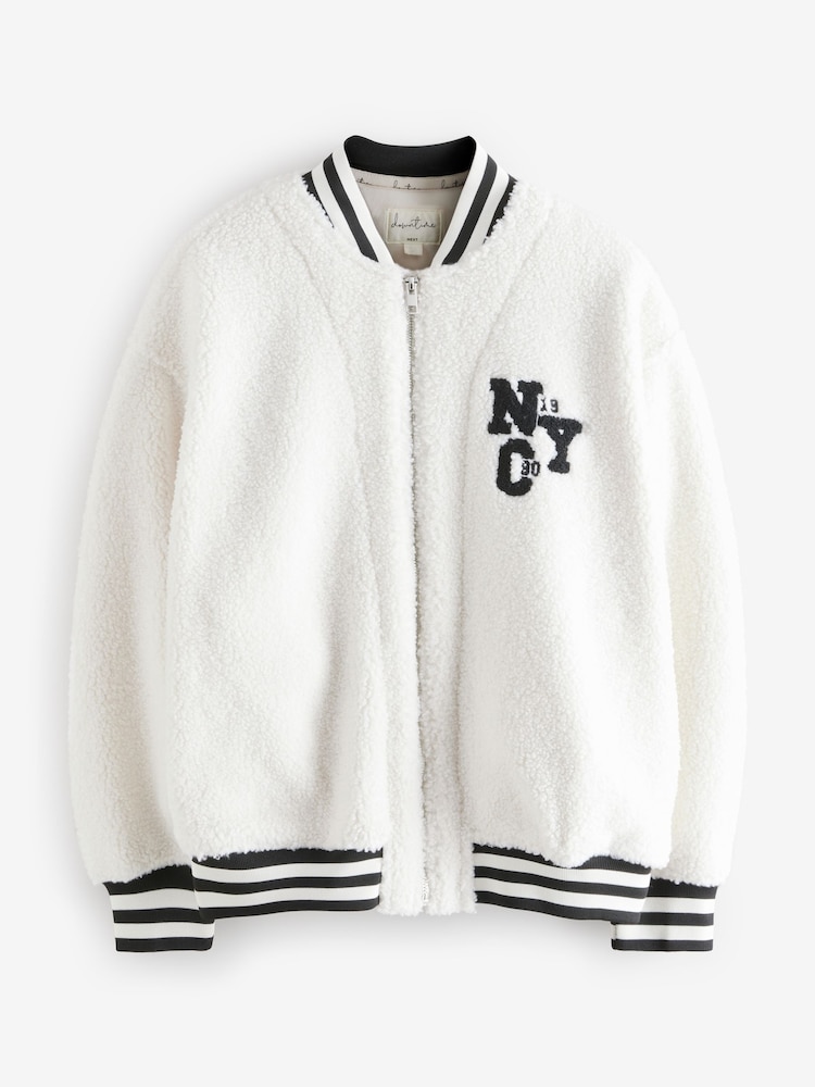 Ecru - Varsity Lounge Jacket - Image 10 of 11