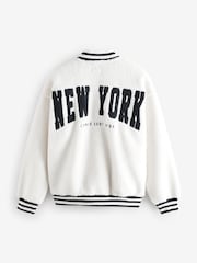 Ecru Varsity Lounge Jacket - Image 11 of 11