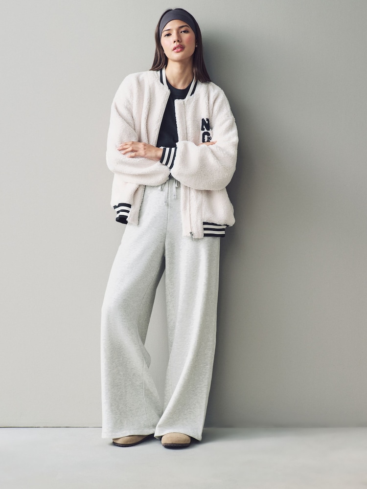 Ecru Varsity Lounge Jacket - Image 2 of 11
