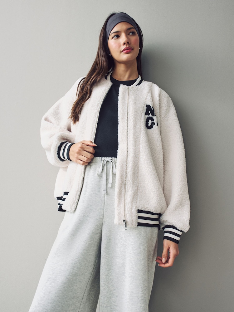 Ecru - Varsity Lounge Jacket - Image 5 of 11